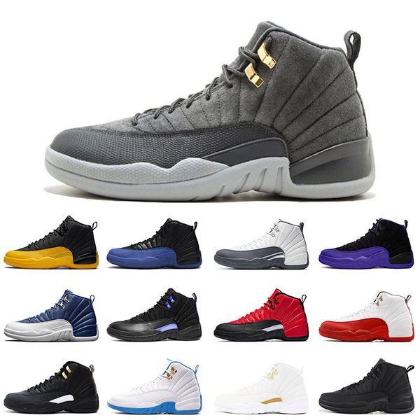 12 12s jumpman dark grey mens basketball shoes stone blue flu game royal the master dark grey men athletic sports sneakers size 40-47
12 12s jumpman dark grey mens basketball shoes stone blue flu game royal the master dark grey men athletic sports sneakers size 40-47