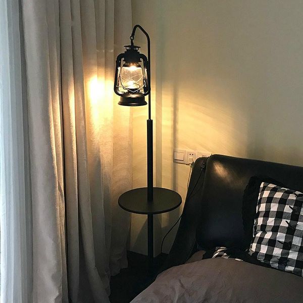 nordic nostalgia led floor light vintage kerosene beside floor lamp standing with wood shelf base for living room
nordic nostalgia led floor light vintage kerosene beside floor lamp standing with wood shelf base for living room