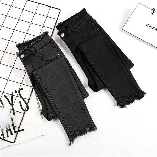 women's jeans skinny for women high waist tassel elastic chic denim pencil pants ankle length femme trousers female boyfriend, Blue
women's jeans skinny for women high waist tassel elastic chic denim pencil pants ankle length femme trousers female boyfriend, Blue