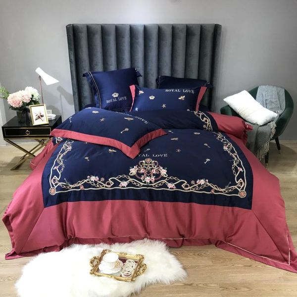 bedding sets luxury 60s satin silk cotton flowers honeybee embroidery set duvet cover flat/fitted sheet pillowcases home textiles
bedding sets luxury 60s satin silk cotton flowers honeybee embroidery set duvet cover flat/fitted sheet pillowcases home textiles