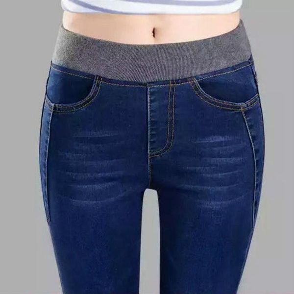 women's jeans for women mom high waist woman elastic plus size stretch female washed denim skinny pencil pants 87, Blue
women's jeans for women mom high waist woman elastic plus size stretch female washed denim skinny pencil pants 87, Blue