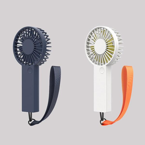 electric fans vh "yue" mini handheld fan portable third gear wind 7 feather leaf design micro usb rechargeable lithium battery
