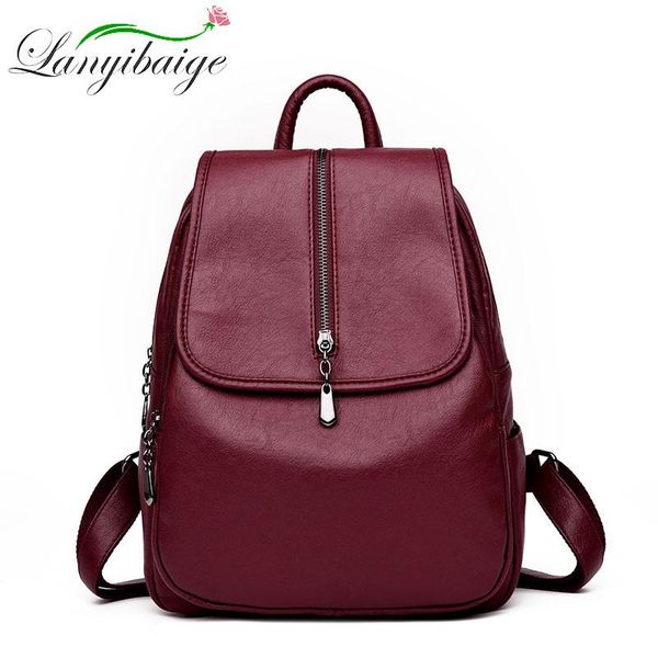 backpack leather backpacks women vintage school bags for teenage girls sac a dos high capacity lady travel mochila
backpack leather backpacks women vintage school bags for teenage girls sac a dos high capacity lady travel mochila