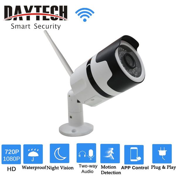 cameras daytech wireless outdoor ip camera wifi surveillance hd 720p/1080p waterproof ir night vision two-way audio dt-h03
cameras daytech wireless outdoor ip camera wifi surveillance hd 720p/1080p waterproof ir night vision two-way audio dt-h03