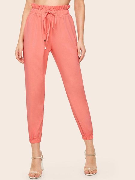 women's pants & capris slim casual draw string elastic waist fold edge beam foot trousers plus size 2021, Black;white
women's pants & capris slim casual draw string elastic waist fold edge beam foot trousers plus size 2021, Black;white