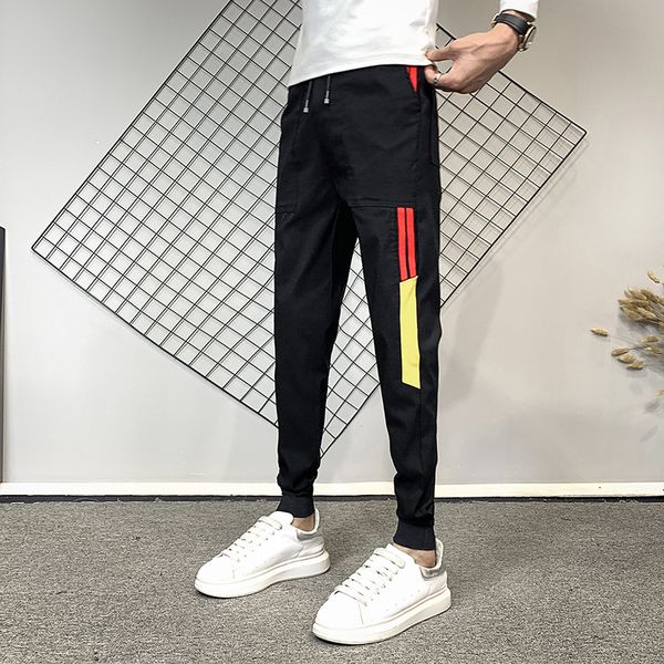 coreano 2021 new fino ajuste masculino harem casuais moda outono simples listras laterais emendadas hip hop joggers calas streetwear gle8, Black
coreano 2021 new fino ajuste masculino harem casuais moda outono simples listras laterais emendadas hip hop joggers calas streetwear gle8, Black