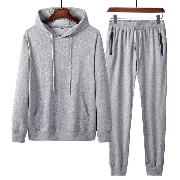 men's tracksuits hooded trousers two-piece suitmen's suit autumn and winter cotton sports middle-aged elderly leisure, Gray
men's tracksuits hooded trousers two-piece suitmen's suit autumn and winter cotton sports middle-aged elderly leisure, Gray
