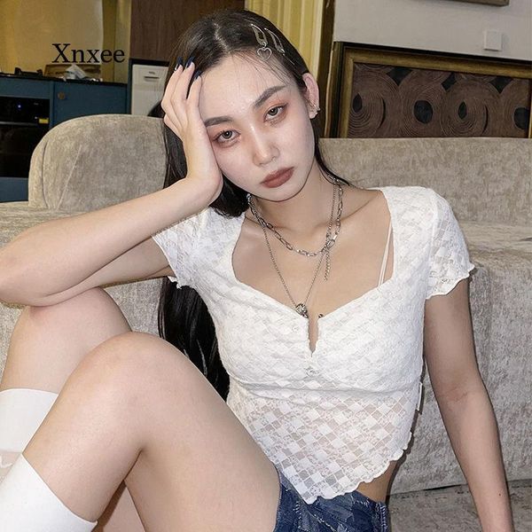 women's blouses & shirts y2k lace crop fashion blouse women summer short sleeve all-match streetwear party european style girls cl, White
women's blouses & shirts y2k lace crop fashion blouse women summer short sleeve all-match streetwear party european style girls cl, White