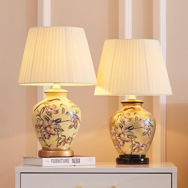 european-style bedroom bedside living room retro pastoral warm light american ceramic study decoration table lamp lb100906
european-style bedroom bedside living room retro pastoral warm light american ceramic study decoration table lamp lb100906