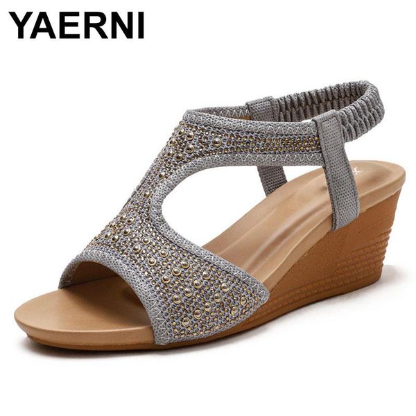 sandals yaerni women 2021 open toe 5cm wedge heels zip soft bohemian flower stylish multi colors big size 36-42, Black
sandals yaerni women 2021 open toe 5cm wedge heels zip soft bohemian flower stylish multi colors big size 36-42, Black