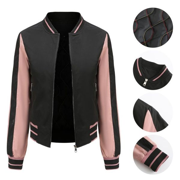 women's jackets women ladies bomber motorcycle long sleeve stand collar slim outerwear coat autumn winter female, Black;brown
women's jackets women ladies bomber motorcycle long sleeve stand collar slim outerwear coat autumn winter female, Black;brown