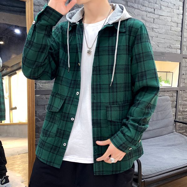 new korea style casual cardigan 2021 spring autumn rock punk hoodie plaid sweatshirt men's fleece hip hop streetwear clothes muuc, Black 
new korea style casual cardigan 2021 spring autumn rock punk hoodie plaid sweatshirt men's fleece hip hop streetwear clothes muuc, Black