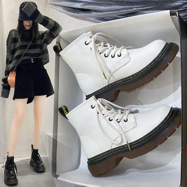 boots 2021ins women's leather ankle fashion shoes short winter warm platform heel student, Black
boots 2021ins women's leather ankle fashion shoes short winter warm platform heel student, Black