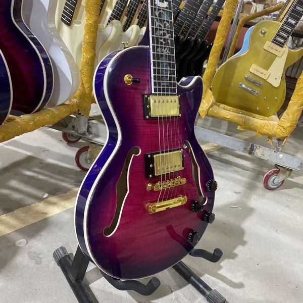 simi hollow lp electric guitar flamed maple and back abalone flower fret golden hardware guitarar
simi hollow lp electric guitar flamed maple and back abalone flower fret golden hardware guitarar