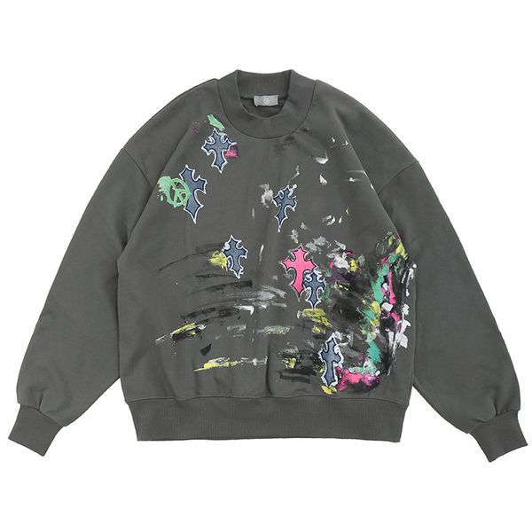 crosin high street printed street loose cross oil painting graffiti sweater lovers man, White;black
crosin high street printed street loose cross oil painting graffiti sweater lovers man, White;black