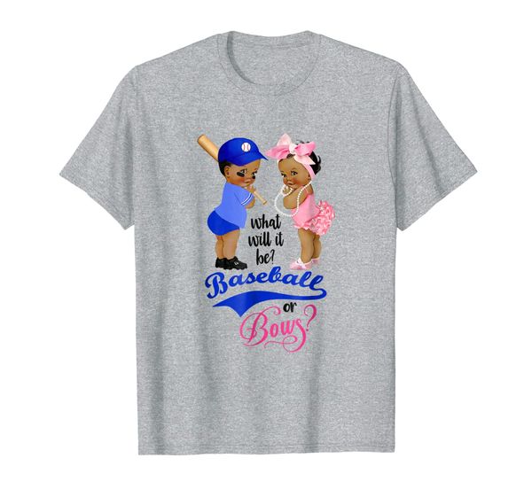 ethnic baseball or bows gender reveal party t-shirt, White;black
ethnic baseball or bows gender reveal party t-shirt, White;black