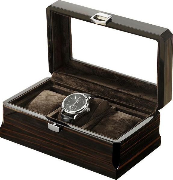 watch boxes & cases storage 3 grids fiber wooden watches display box case black holder safe jewelry window organizer packing, Black;blue
watch boxes & cases storage 3 grids fiber wooden watches display box case black holder safe jewelry window organizer packing, Black;blue
