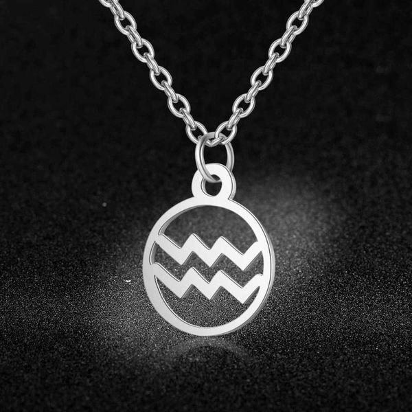 pendant necklaces quality 100% stainless steel 12 constellation zodiac charm necklace for women special gift fashion, Silver
pendant necklaces quality 100% stainless steel 12 constellation zodiac charm necklace for women special gift fashion, Silver