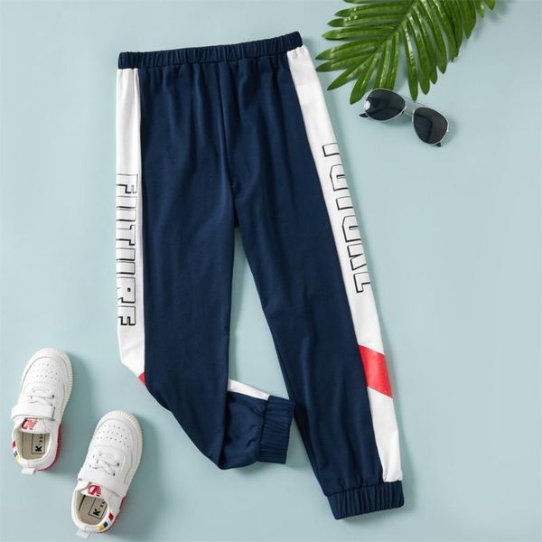 trousers 2021 trendy kid boy letter print colorblock elasticized casual pants sporty sweatpants, Blue
trousers 2021 trendy kid boy letter print colorblock elasticized casual pants sporty sweatpants, Blue