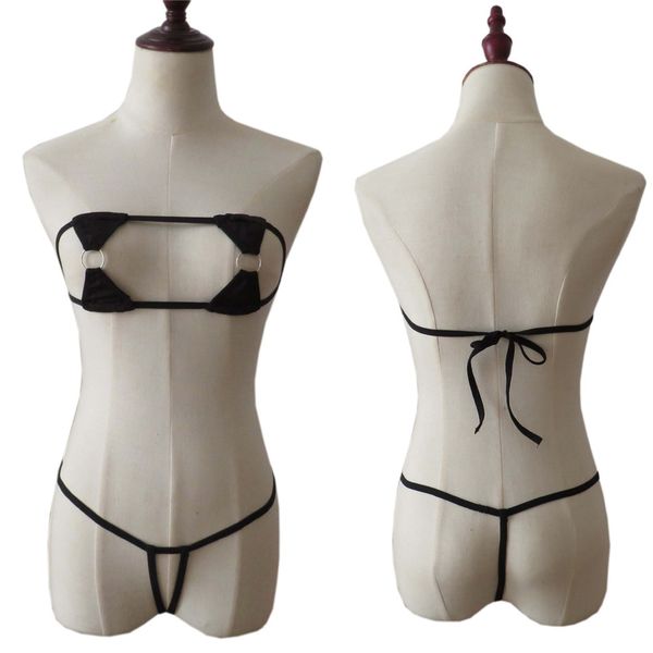 micro bikini 2019 wrapped chest metal ring hollow lotion open file thong swimwear women swimsuit biquini bikinis monokini, Black
micro bikini 2019 wrapped chest metal ring hollow lotion open file thong swimwear women swimsuit biquini bikinis monokini, Black