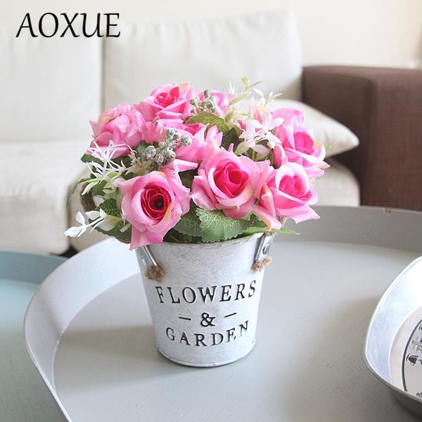 decorative flowers & wreaths american spring color angle rose simulation fake flower bonsai set rope metal bucket decoration home artif
decorative flowers & wreaths american spring color angle rose simulation fake flower bonsai set rope metal bucket decoration home artif