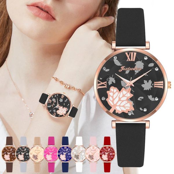 wristwatches casual female wrist watch simple roman numerals dial black leather strap ladies quartz for women montre clocks, Slivery;brown
wristwatches casual female wrist watch simple roman numerals dial black leather strap ladies quartz for women montre clocks, Slivery;brown
