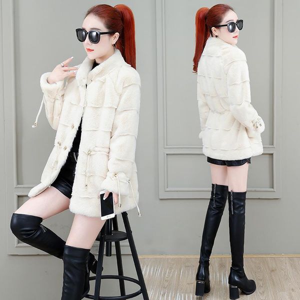 women's wool & blends fur one cardigan coat female winter 2021 han edition dress cloth loose short, Black
women's wool & blends fur one cardigan coat female winter 2021 han edition dress cloth loose short, Black