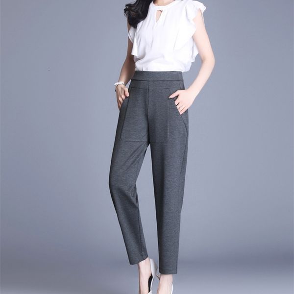 2021 new loose harlan women's elastic waistbands casual size big lady temperament cut pants b7ci, Black;white
2021 new loose harlan women's elastic waistbands casual size big lady temperament cut pants b7ci, Black;white