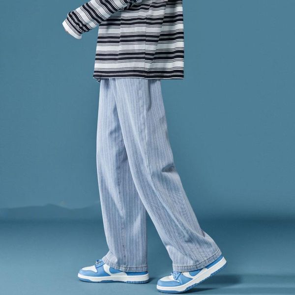 men's jeans wear 2021 korean streetwear fashion loose straight blue casual denim trousers for men
men's jeans wear 2021 korean streetwear fashion loose straight blue casual denim trousers for men