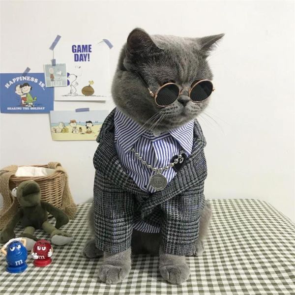 cat costumes fascinating pet checkered suit fashion costume wedding dress puppy small dog birthday striped shirt
cat costumes fascinating pet checkered suit fashion costume wedding dress puppy small dog birthday striped shirt
