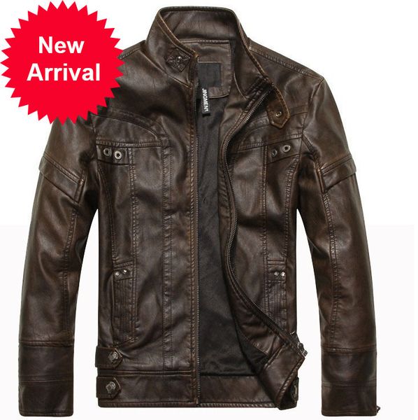 new arrive brand motorcycle jacket men men's jackets jaqueta de couro masculina mens leather coats, Black;brown
new arrive brand motorcycle jacket men men's jackets jaqueta de couro masculina mens leather coats, Black;brown