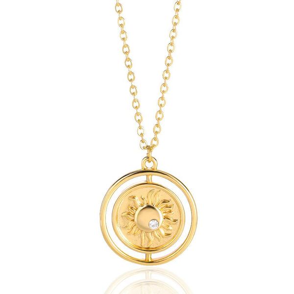 pendant necklaces 2021 retro double-sided embossed men and women sun moon zircon necklace classic wild jewelry, Silver
pendant necklaces 2021 retro double-sided embossed men and women sun moon zircon necklace classic wild jewelry, Silver
