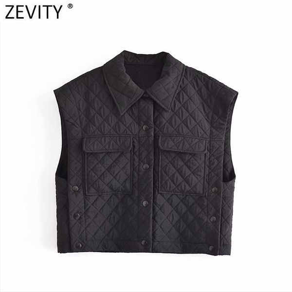 women's vests zevity women vintage pocket patch side buttons padded sleeveless black vest jacket ladies retro outwear casual waistcoat, Black;white
women's vests zevity women vintage pocket patch side buttons padded sleeveless black vest jacket ladies retro outwear casual waistcoat, Black;white