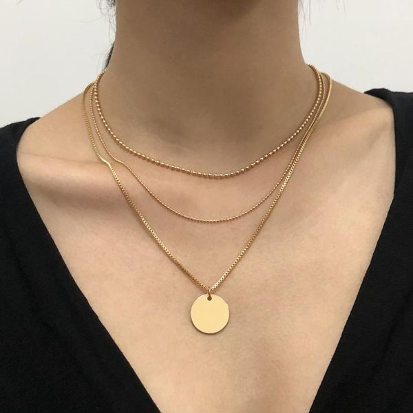pendant necklaces jewelry 2021 women neck coin women's necklace punk chain aesthetics girl's ornament accessories, Silver
pendant necklaces jewelry 2021 women neck coin women's necklace punk chain aesthetics girl's ornament accessories, Silver