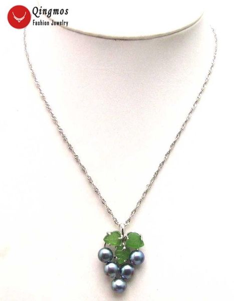 chokers qingmos natural pearl 24*34mm pendant necklace for women with 7-8mm black flat round & green leaf fine jewelry-214, Golden;silver
chokers qingmos natural pearl 24*34mm pendant necklace for women with 7-8mm black flat round & green leaf fine jewelry-214, Golden;silver