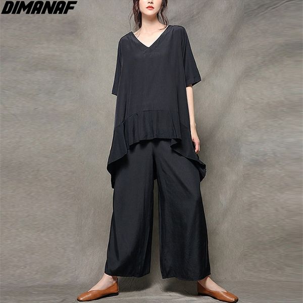 women summer plus size two piece solid set suit vintage home lady shirt loose long pants v-neck 5 colors 210531, White
women summer plus size two piece solid set suit vintage home lady shirt loose long pants v-neck 5 colors 210531, White