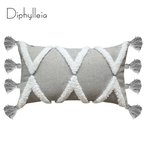 pillow case diphylleia nordic handwork tufted cover simple geometric design sofa cushion bedroom long gray color
pillow case diphylleia nordic handwork tufted cover simple geometric design sofa cushion bedroom long gray color