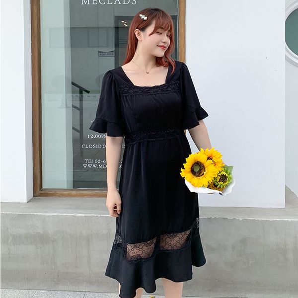 summer new fashion south version of women's plus-size lace stitching dress 2352 da5b, Black;gray
summer new fashion south version of women's plus-size lace stitching dress 2352 da5b, Black;gray