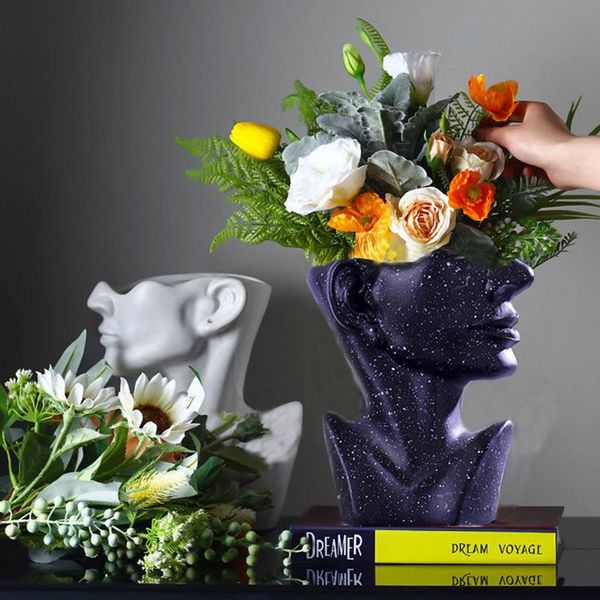 vases resin vase home decor flower pot decoration sculpture room statue desknordic art face drop
vases resin vase home decor flower pot decoration sculpture room statue desknordic art face drop