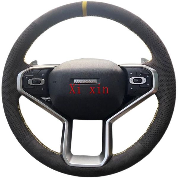 steering wheel covers for haval h6 diy custom black suede hand-sewn cover car interior accessories
steering wheel covers for haval h6 diy custom black suede hand-sewn cover car interior accessories