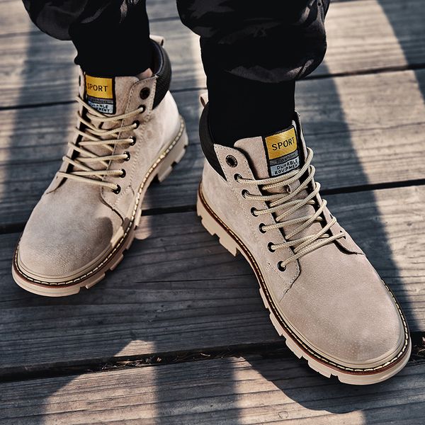 Russian Spring / Winter Fur Casual Work Boots Men Pig Suede Leather Sneakers Lace-up Big Size -46 Dropship Men Shoes, Spring sand
Russian Spring / Winter Fur Casual Work Boots Men Pig Suede Leather Sneakers Lace-up Big Size -46 Dropship Men Shoes, Spring sand