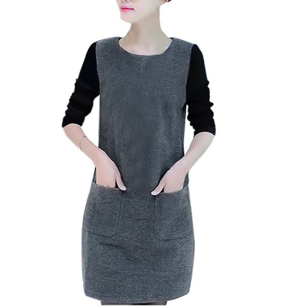 casual dresses o-neck plus velvet padded sweatshirt women's loose long-sleeved stitching pocket dress summer vestido de mujer elbise, Black;gray
casual dresses o-neck plus velvet padded sweatshirt women's loose long-sleeved stitching pocket dress summer vestido de mujer elbise, Black;gray
