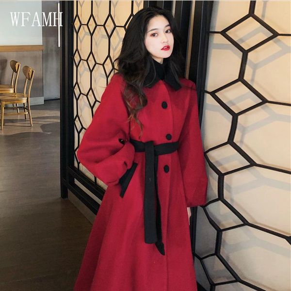 women's wool & blends woolen coat in the long section 2021 autumn and winter korean loose retro temperament long-sleeved, Black
women's wool & blends woolen coat in the long section 2021 autumn and winter korean loose retro temperament long-sleeved, Black