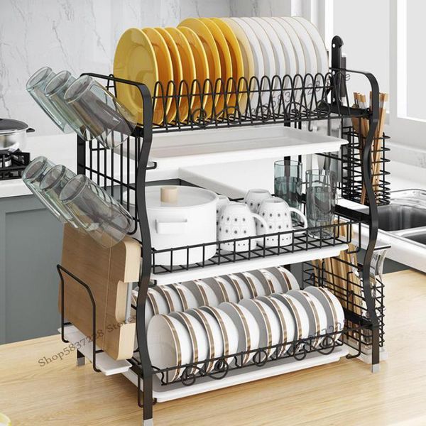 kitchen storage & organization 304 stainless steel black dry dish rack shelf drain knife chopsticks cup
kitchen storage & organization 304 stainless steel black dry dish rack shelf drain knife chopsticks cup