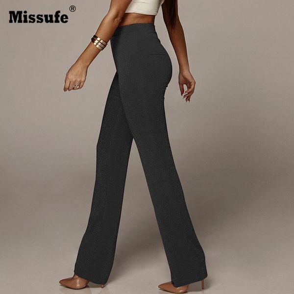 women's pants & capris missufe high waist casual women autumn sparkly straight loose trousers 2021 streetwear elegant ladies, Black;white
women's pants & capris missufe high waist casual women autumn sparkly straight loose trousers 2021 streetwear elegant ladies, Black;white