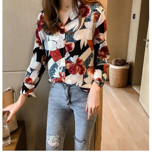 women's blouses & shirts autumn winter 2021 hanfan chic printed shirt long sleeve loose and thin, retro hong kong style, White
women's blouses & shirts autumn winter 2021 hanfan chic printed shirt long sleeve loose and thin, retro hong kong style, White