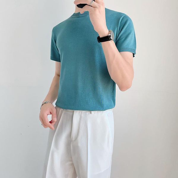 men's t-shirts summer knitted t-shirt slim fashion solid color casual tshirt men korean o-neck short-sleeved t shirt mens m-4xl, White;black
men's t-shirts summer knitted t-shirt slim fashion solid color casual tshirt men korean o-neck short-sleeved t shirt mens m-4xl, White;black