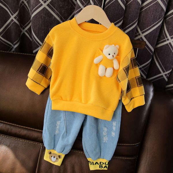 clothing 2021 new baby cartoon long sleeve spring suit for boys and girls
clothing 2021 new baby cartoon long sleeve spring suit for boys and girls