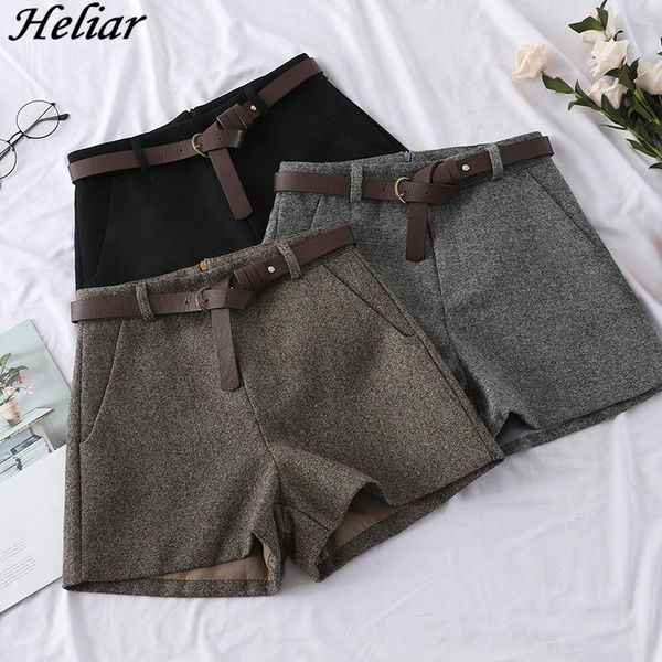 women's shorts heliar 2021 fashion winter spring women straight outerwear office sashes casual short wide leg woman warm, White;black
women's shorts heliar 2021 fashion winter spring women straight outerwear office sashes casual short wide leg woman warm, White;black