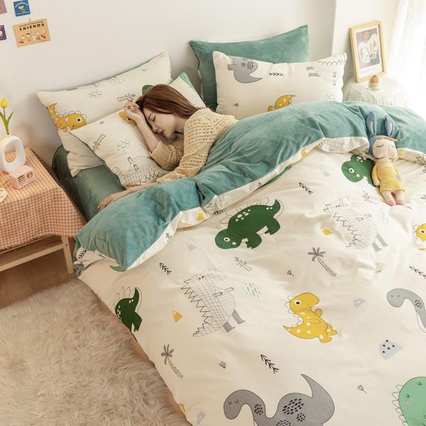 bedding sets pure cotton plus velvet double-sided available cartoon printing sheet set quvet cover pillowcases flat fitted
bedding sets pure cotton plus velvet double-sided available cartoon printing sheet set quvet cover pillowcases flat fitted